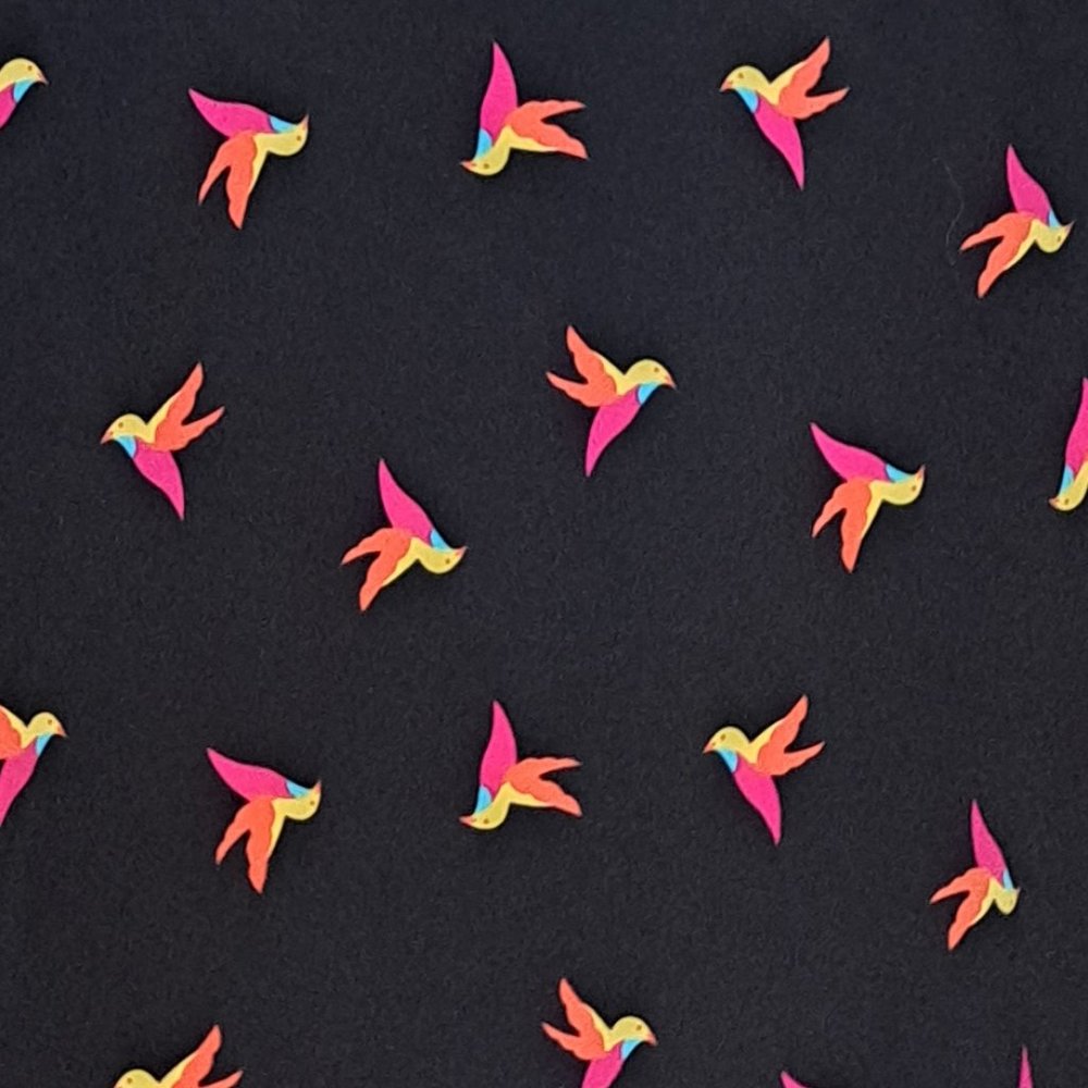 Small Petite Bird Pattern Jacket - Picture 2 of 4